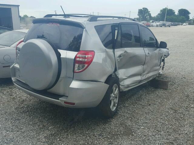 2T3BF4DV5CW203762 - 2012 TOYOTA RAV4 SILVER photo 4