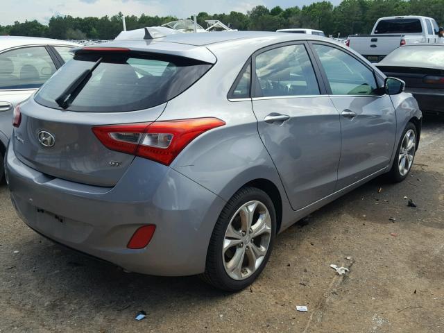 KMHD35LH7EU227866 - 2014 HYUNDAI ELANTRA GT GRAY photo 4