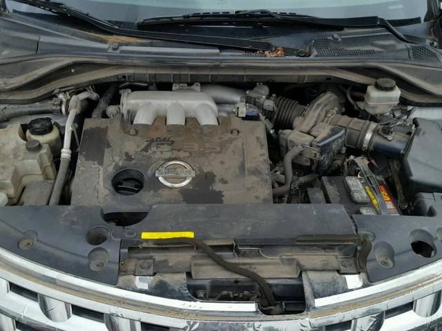 JN8AZ08W14W329235 - 2004 NISSAN MURANO SL SILVER photo 7