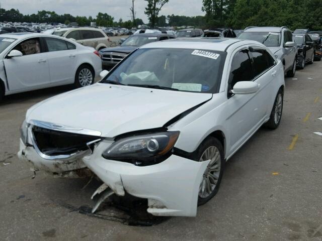 1C3CCBCG0DN505347 - 2013 CHRYSLER 200 LIMITE WHITE photo 2