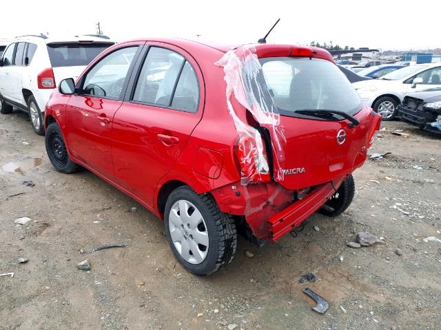 3N1CK3CP7GL263930 - 2016 NISSAN MICRA RED photo 3