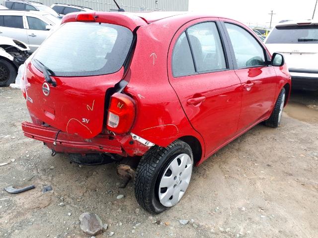 3N1CK3CP7GL263930 - 2016 NISSAN MICRA RED photo 4