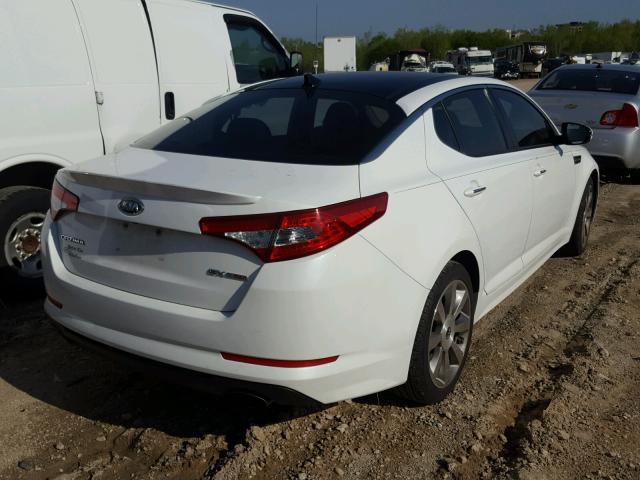 5XXGR4A67CG032008 - 2012 KIA OPTIMA SX WHITE photo 4