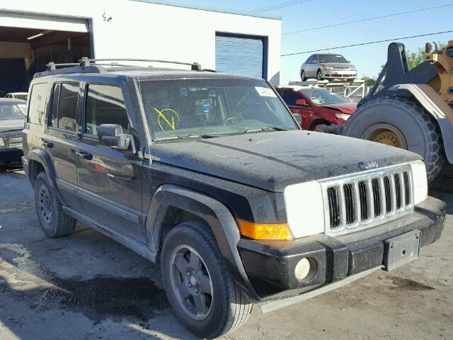 1J8HH48N18C230801 - 2008 JEEP COMMANDER BLACK photo 1