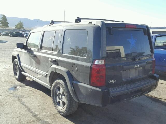 1J8HH48N18C230801 - 2008 JEEP COMMANDER BLACK photo 3