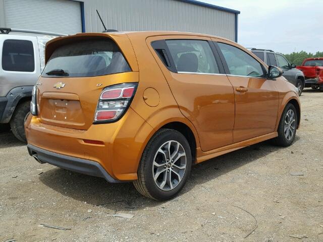 1G1JD6SH3H4104039 - 2017 CHEVROLET SONIC LT ORANGE photo 4