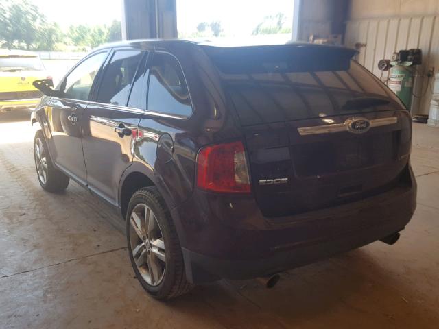 2FMDK3KC1BBA47099 - 2011 FORD EDGE LIMIT RED photo 3