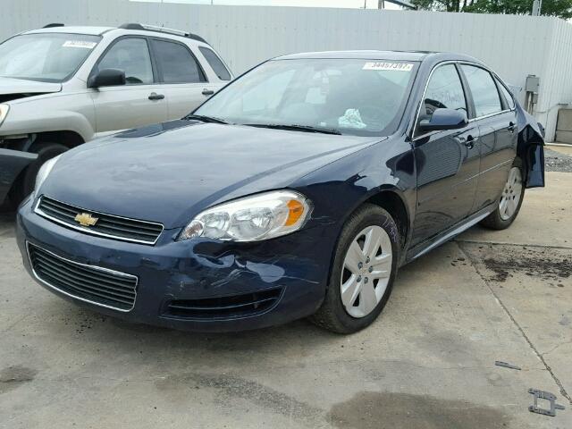 2G1WA5EK3B1140820 - 2011 CHEVROLET IMPALA LS BLUE photo 2