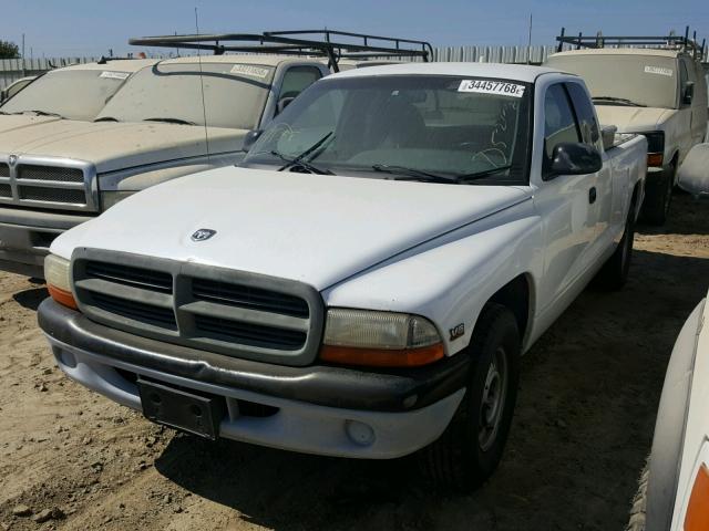 1B7GL22X6WS608789 - 1998 DODGE DAKOTA WHITE photo 2