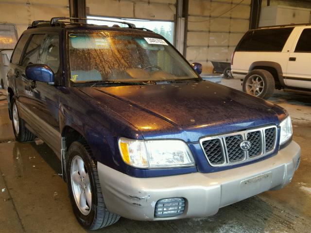 JF1SF65571H714375 - 2001 SUBARU FORESTER S BLUE photo 1