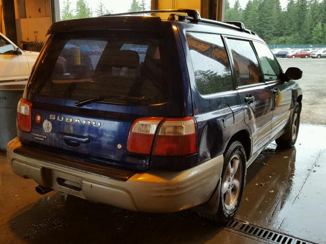 JF1SF65571H714375 - 2001 SUBARU FORESTER S BLUE photo 4