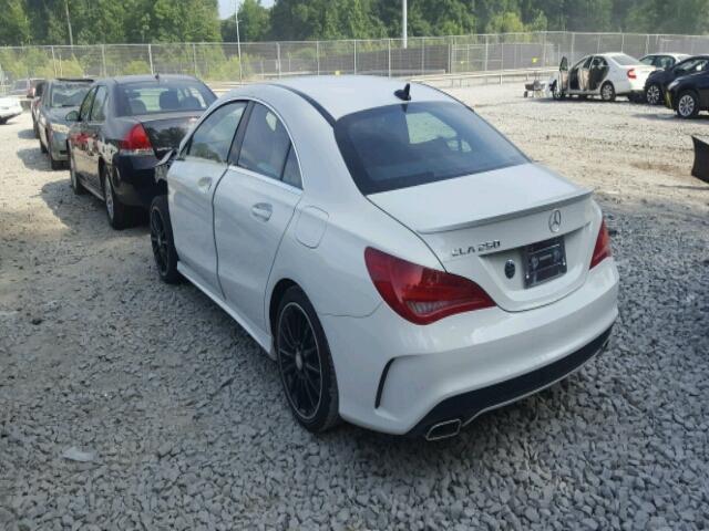 WDDSJ4EB0FN226225 - 2015 MERCEDES-BENZ CLA 250 WHITE photo 3