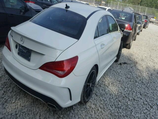 WDDSJ4EB0FN226225 - 2015 MERCEDES-BENZ CLA 250 WHITE photo 4