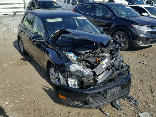 WVWDB7AJ5DW136669 - 2013 VOLKSWAGEN GOLF BLACK photo 1