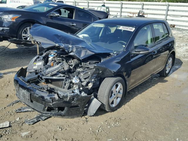 WVWDB7AJ5DW136669 - 2013 VOLKSWAGEN GOLF BLACK photo 2