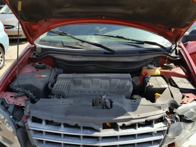 2C8GF68494R336229 - 2004 CHRYSLER PACIFICA RED photo 7
