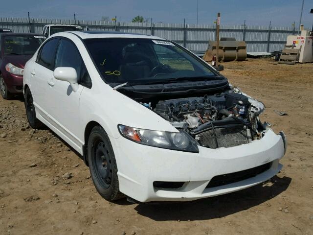 2HGFA1E02AH005477 - 2010 HONDA CIVIC EXL WHITE photo 1