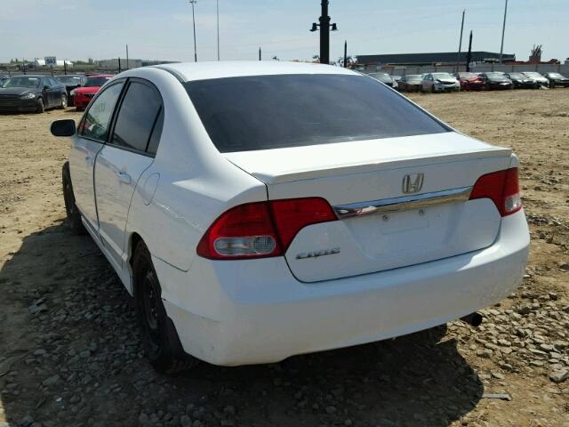 2HGFA1E02AH005477 - 2010 HONDA CIVIC EXL WHITE photo 3