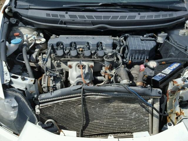 2HGFA1E02AH005477 - 2010 HONDA CIVIC EXL WHITE photo 7