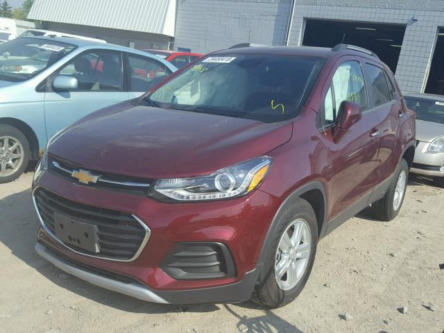 3GNCJPSB9HL276362 - 2017 CHEVROLET TRAX 1LT RED photo 2