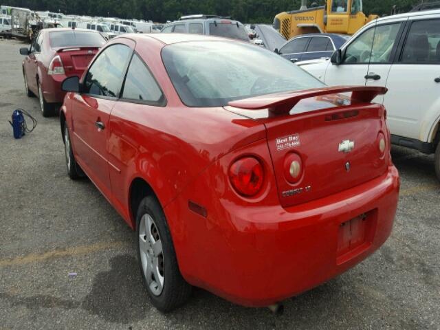 1G1AL15F377250048 - 2007 CHEVROLET COBALT LT RED photo 3