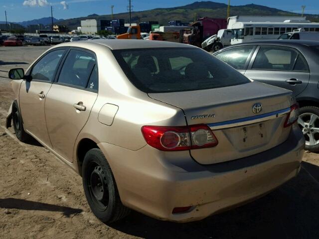 2T1BU4EE5BC537867 - 2011 TOYOTA COROLLA GOLD photo 3