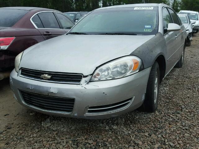 2G1WT58K169180407 - 2006 CHEVROLET IMPALA LT SILVER photo 2