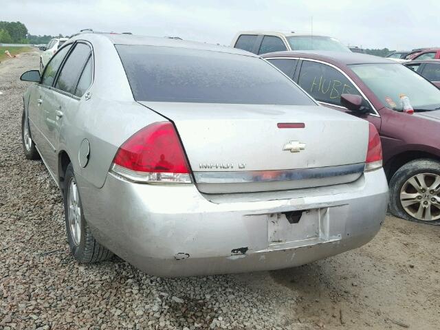 2G1WT58K169180407 - 2006 CHEVROLET IMPALA LT SILVER photo 3