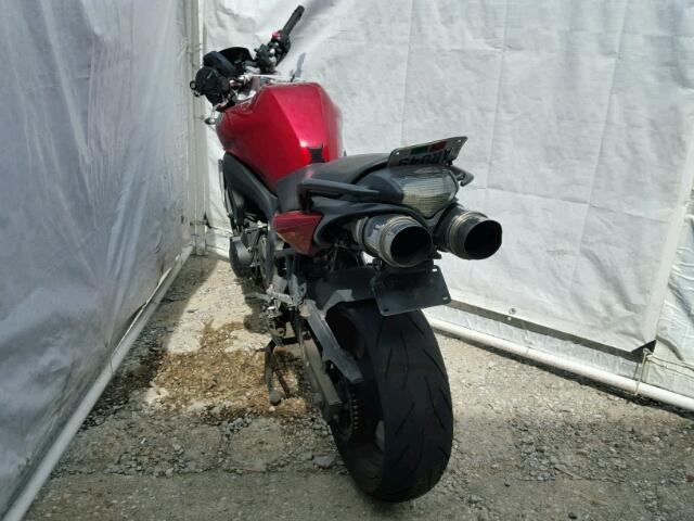 JYARJ08E66A008414 - 2006 YAMAHA FZ6 S RED photo 3