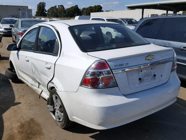 KL1TD5DE3BB245765 - 2011 CHEVROLET AVEO LS WHITE photo 3