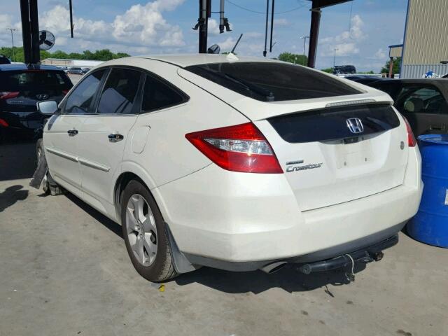 5J6TF1H50AL006179 - 2010 HONDA ACCORD CRO WHITE photo 3