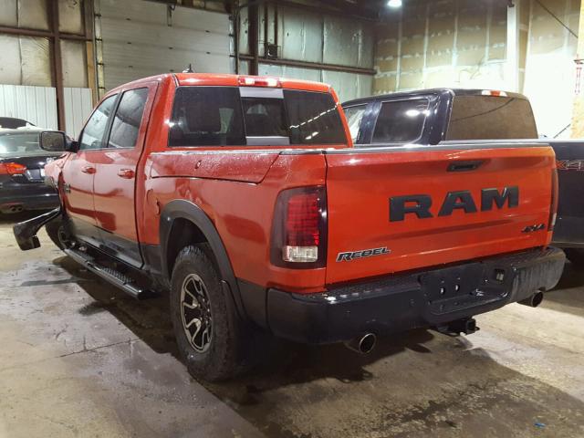 1C6RR7YT2FS751108 - 2015 RAM 1500 REBEL წითელი ფოტო 3