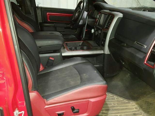 1C6RR7YT2FS751108 - 2015 RAM 1500 REBEL წითელი ფოტო 5