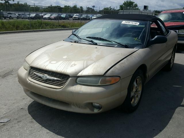 3C3EL55H0YT226261 - 2000 CHRYSLER SEBRING JX GOLD photo 2