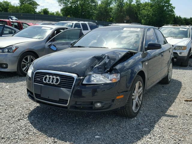 WAUAF78E68A110419 - 2008 AUDI A4 2.0T BLACK photo 2