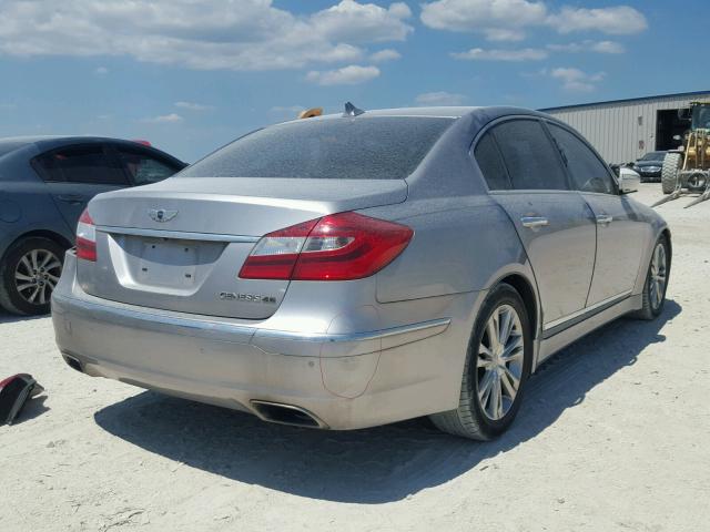 KMHGC4DF1CU179671 - 2012 HYUNDAI GENESIS 4. GRAY photo 4