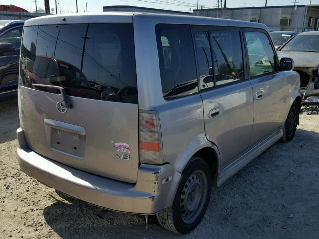 JTLKT324764031866 - 2006 TOYOTA SCION XB ვერცხლისფერი ფოტო 4