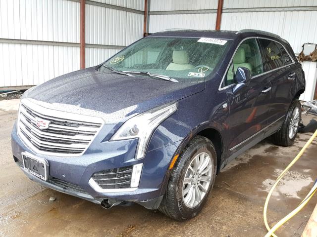 1GYKNDRS2HZ297764 - 2017 CADILLAC XT5 LUXURY BLUE photo 2