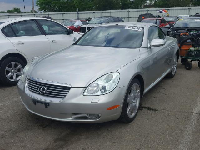 JTHFN48Y950068395 - 2005 LEXUS SC 430 SILVER photo 2