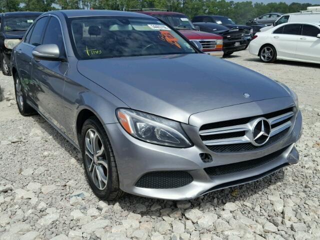 55SWF4KB1FU024623 - 2015 MERCEDES-BENZ C 300 4MAT GRAY photo 1