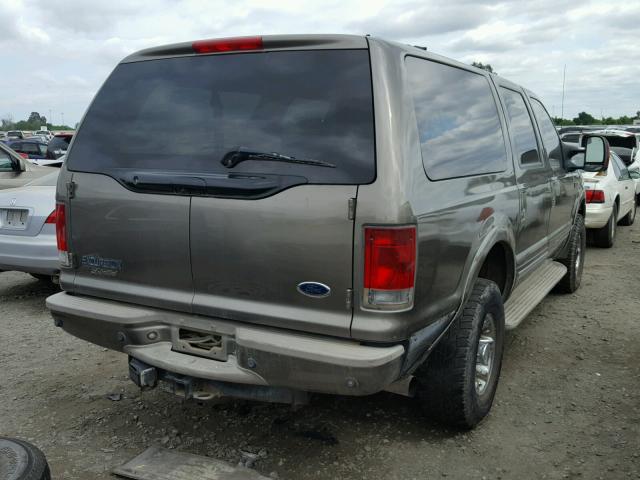 1FMSU43P35ED43923 - 2005 FORD EXCURSION GRAY photo 4