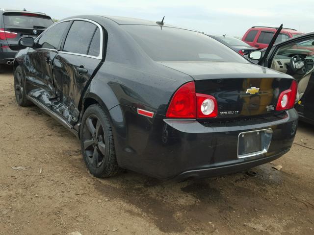 1G1ZC5E13BF374995 - 2011 CHEVROLET MALIBU 1LT შავი ფოტო 3