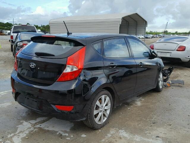 KMHCU5AE9EU171463 - 2014 HYUNDAI ACCENT GLS BLACK photo 4