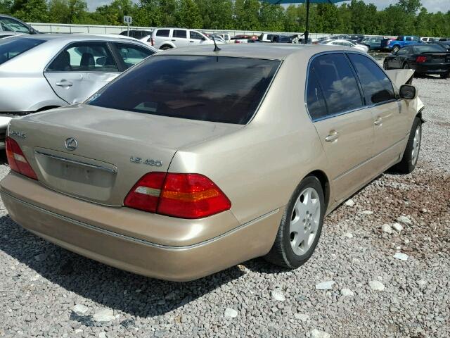 JTHBN30F030101431 - 2003 LEXUS LS 430 GOLD photo 4