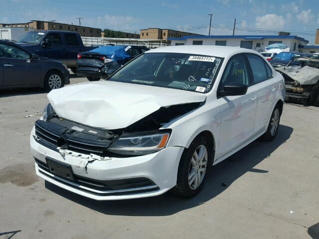 3VW2K7AJ3FM252461 - 2015 VOLKSWAGEN JETTA BASE WHITE photo 2