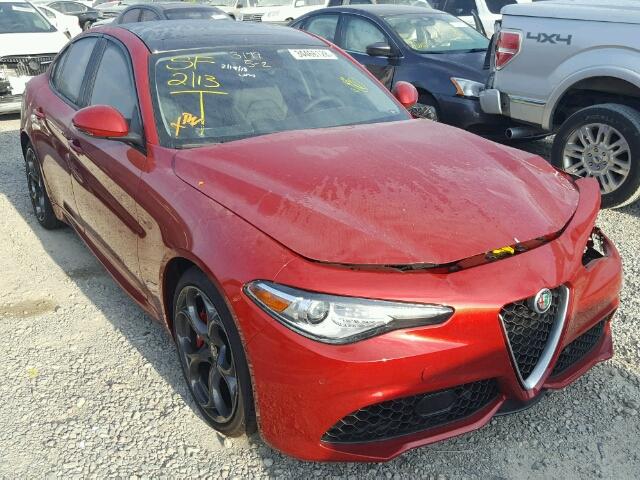 ZARFAECN9H7543349 - 2017 ALFA ROMEO GIULIA TI RED photo 1