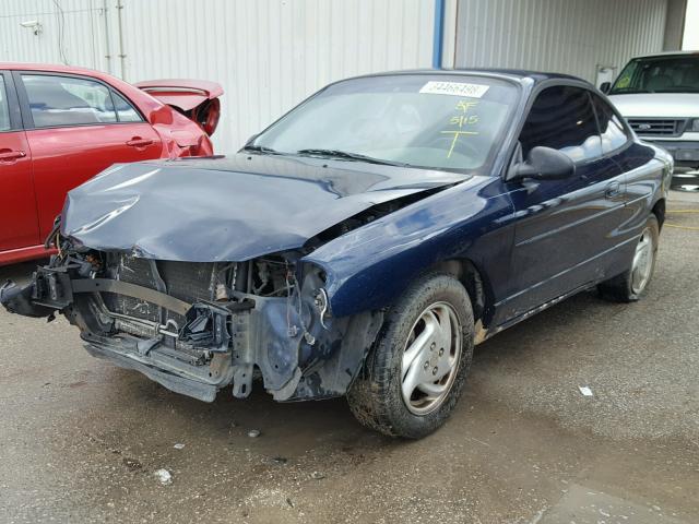 3FAFP11331R209650 - 2001 FORD ESCORT ZX2 BLUE photo 2