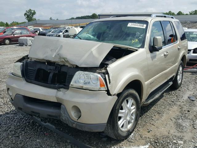 5LMEU68H64ZJ17681 - 2004 LINCOLN AVIATOR BEIGE photo 2