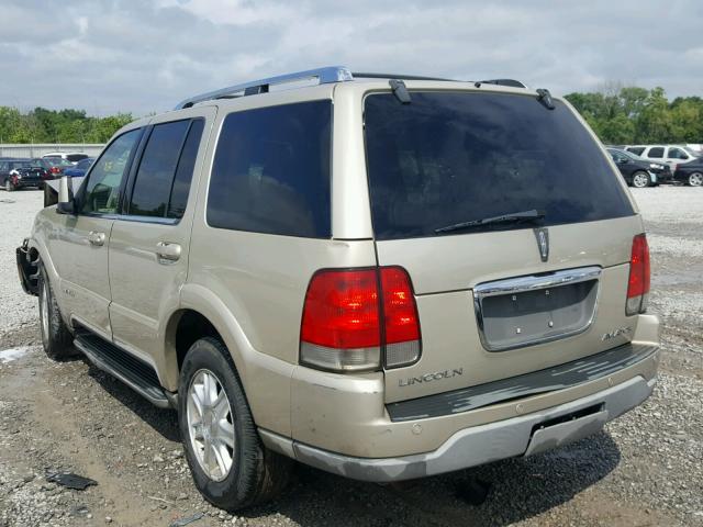 5LMEU68H64ZJ17681 - 2004 LINCOLN AVIATOR BEIGE photo 3