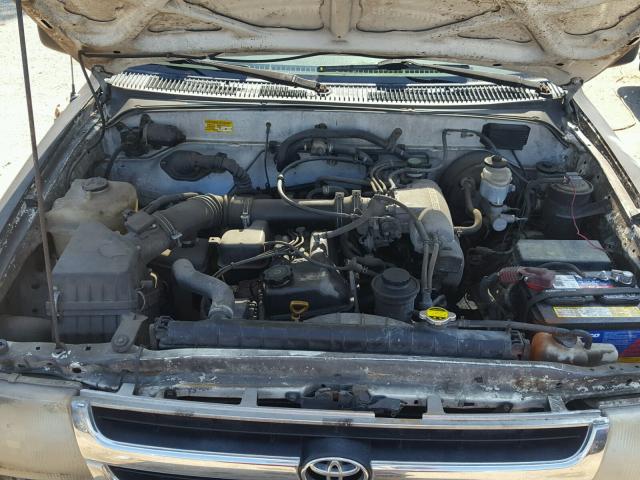 4TANL42N0VZ227510 - 1997 TOYOTA TACOMA BLACK photo 7